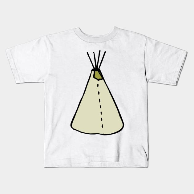 Green Teepee Kids T-Shirt by RMSphoto